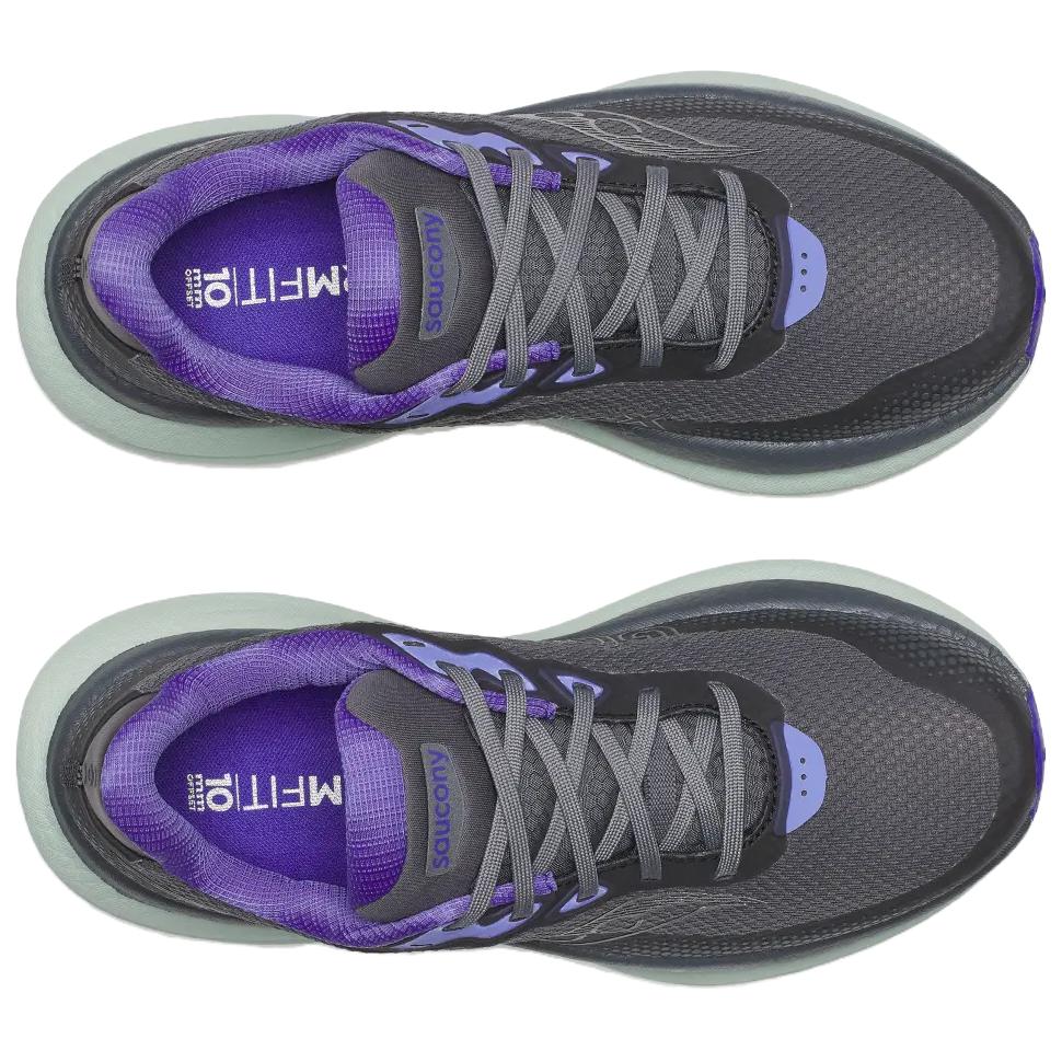 Saucony Triumph Victory 23 Cushioning Abrasion Resistant Breathable Low top Running Shoes Women’s Gray