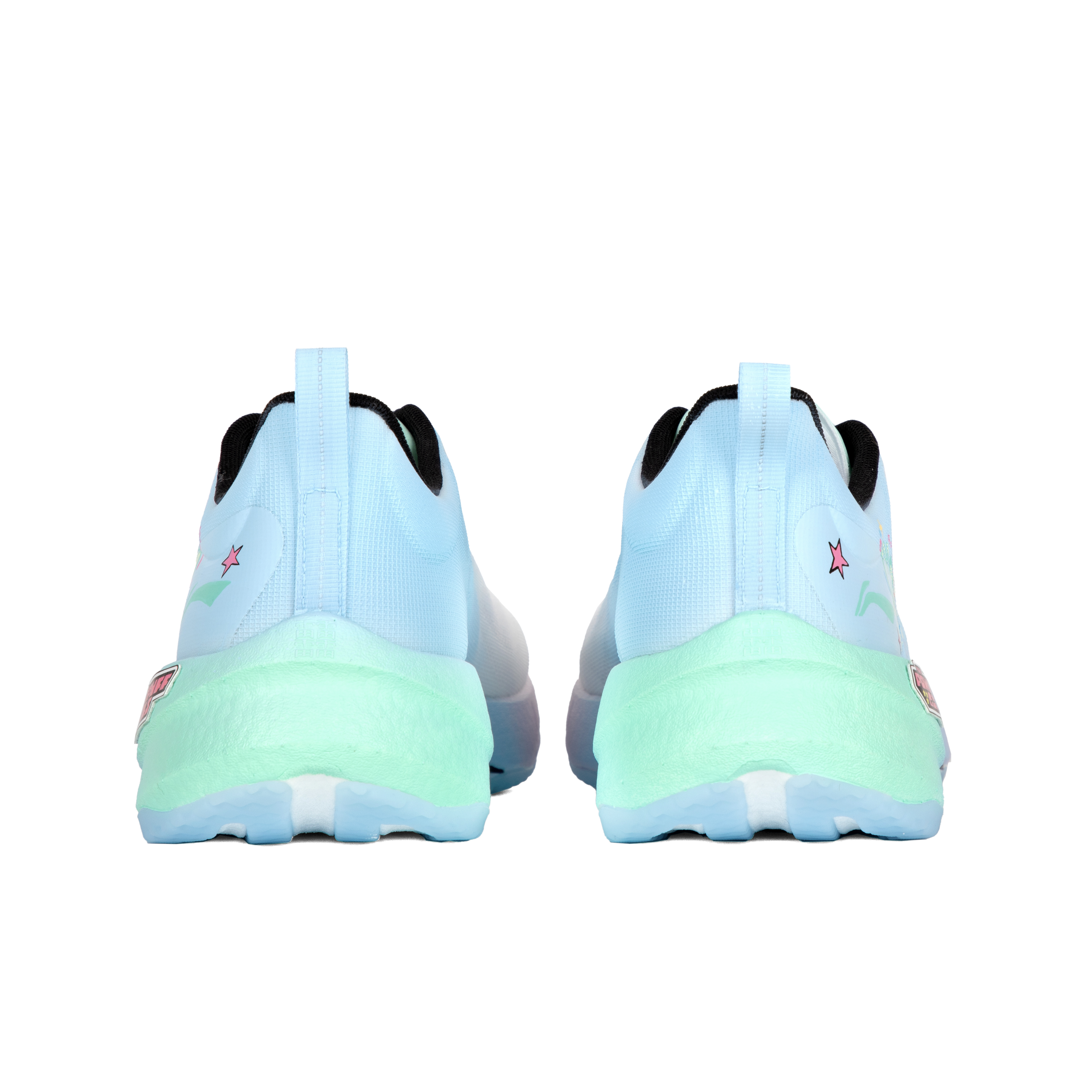Li Ning Super Light 21 Cushioning, Wear Resistant Low top Casual Running Shoes Unisex Ice Blue Green