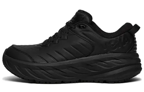 HOKA ONE ONE Bondi SR Cushioning Slip Resistant Abrasion Resistant Low top Running Shoes Women's Black