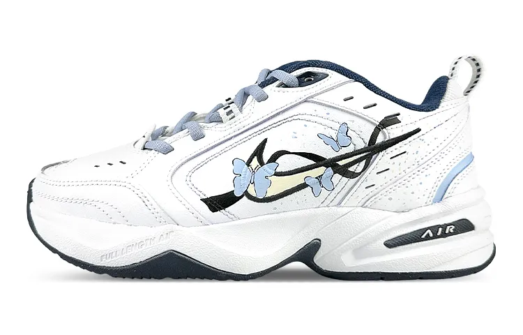 Nike Air Monarch 4 Height Increasing Height Increasing Low top Chunky Sneakers Unisex Blue White