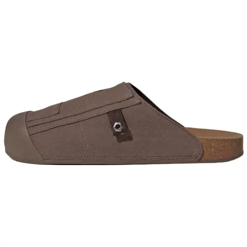 Adidas Originals Adimule Rubber Sole Abrasion Resistant Closed Toe Slippers Unisex Dark Earthy Brown