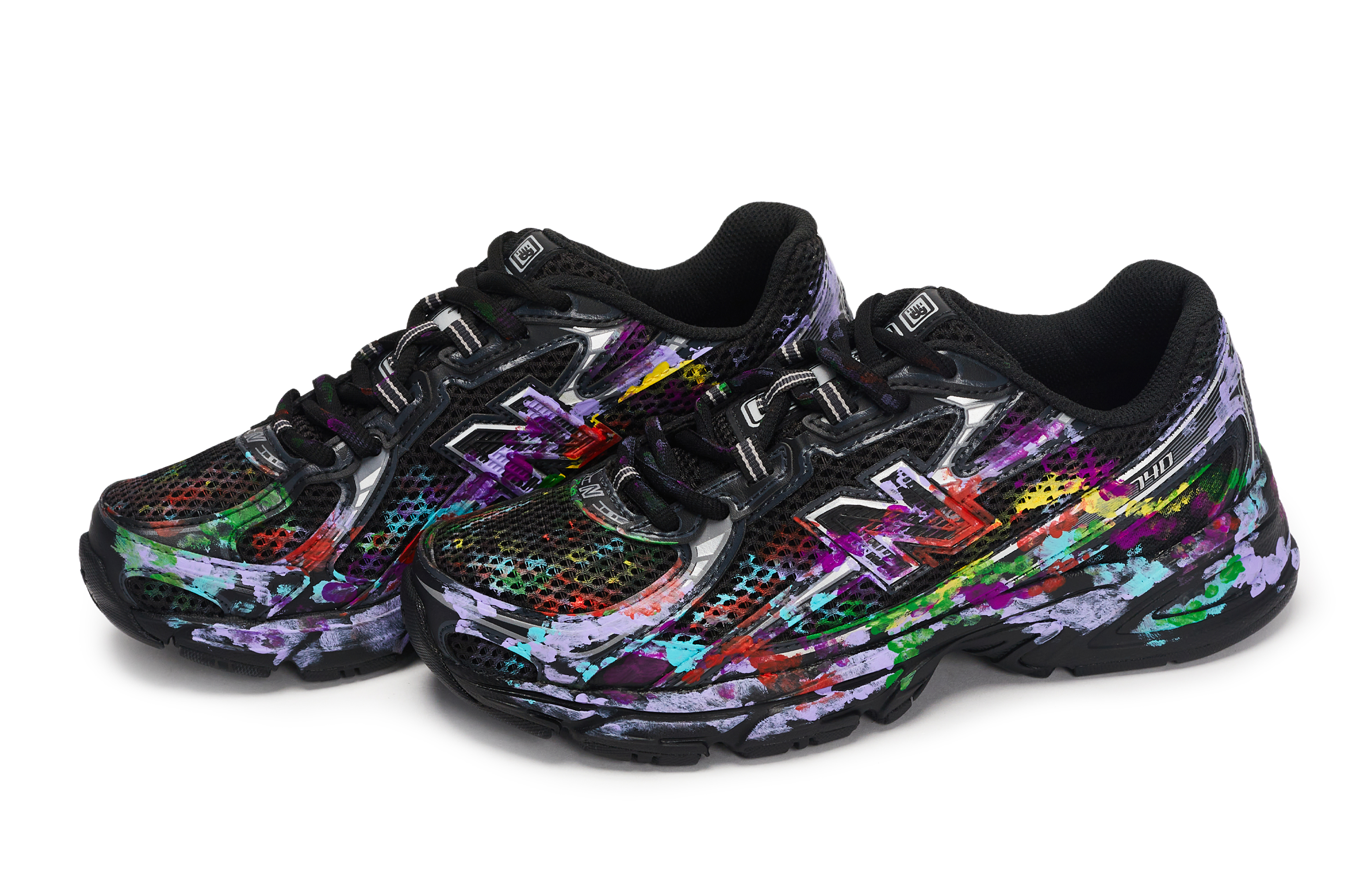 New Balance NB 740 Abrasion Resistant Abrasion Resistant Low top Running Shoes Unisex Black Red Purple Green