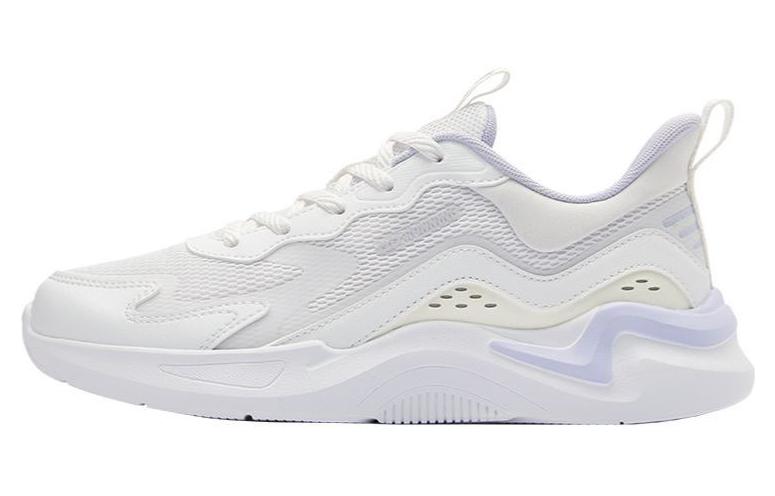 QIAODAN Slip Resistant Cushioning Rebound Low top Running Shoes Women’s Purple White