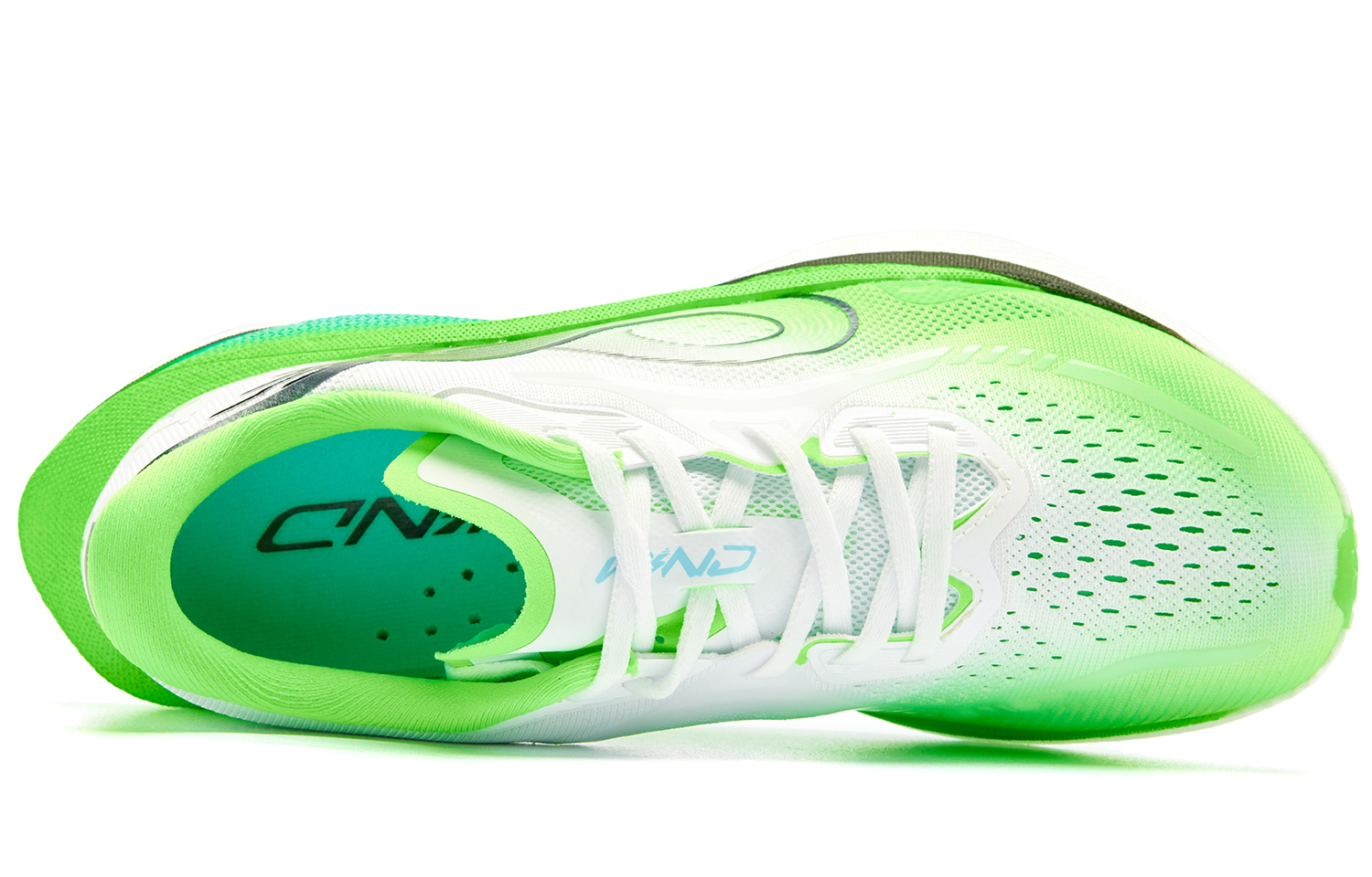 QIAODAN Strong Wind 3.0 Running Shoes Men’s Low Top Jordan White Bright Green
