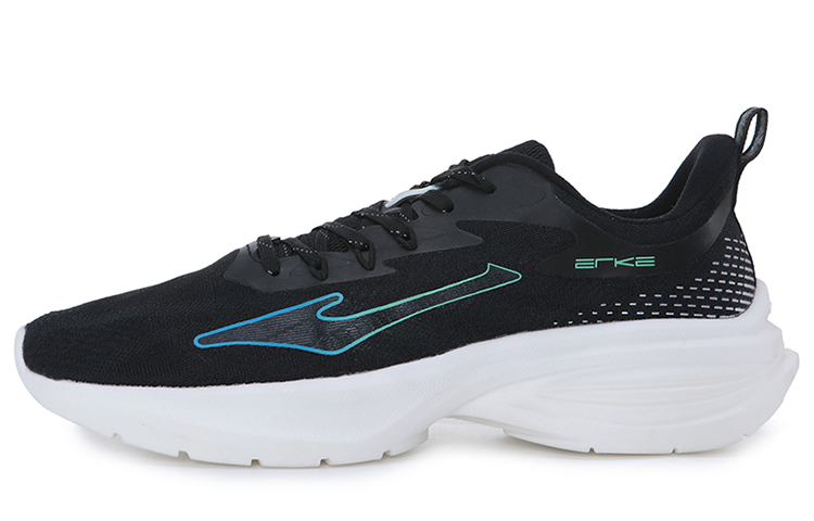 Erke Low top Running Shoes Men’s Jet Black Arctic Green