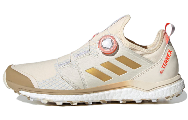 Adidas Terrex Agravic Comfortable Slip Resistant Abrasion Resistant Low top Running Shoes Men's Beige Gold