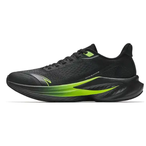Anta Stinger 6 Low top A SHOCK Technology Midsole Long Distance Running Sprint Running Shoes Men's Black Green
