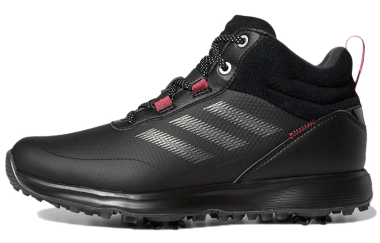 Adidas S2G Mid Cut Golf Core Black Dark Silver Metallic Wild Pink Women's