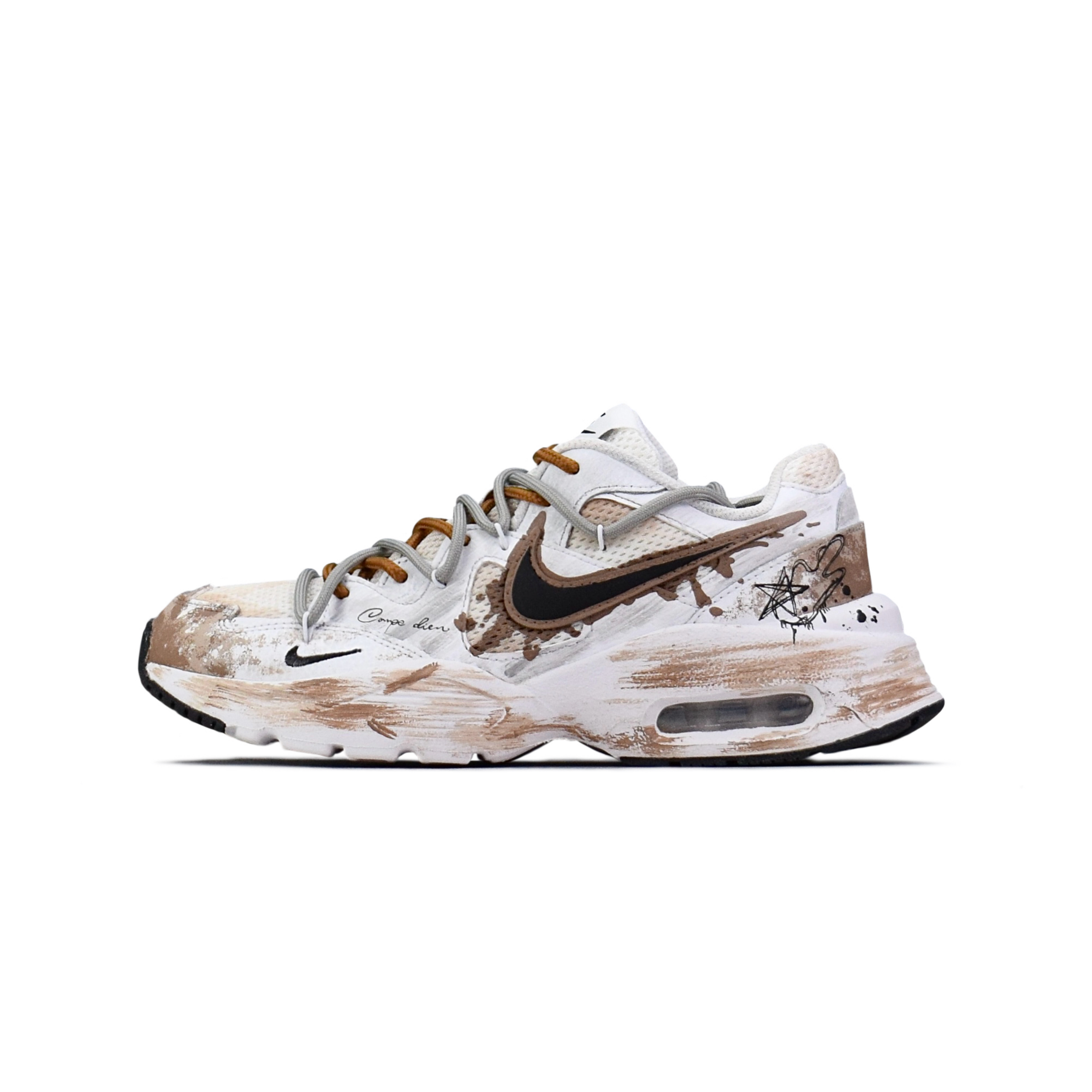 Nike Air Max Fusion Low top Casual City Commuting Running Shoes Women’s Light Brown