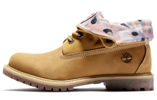 Timberland Roll Top Boots Basic 'Wheat With Dot Print' Women's