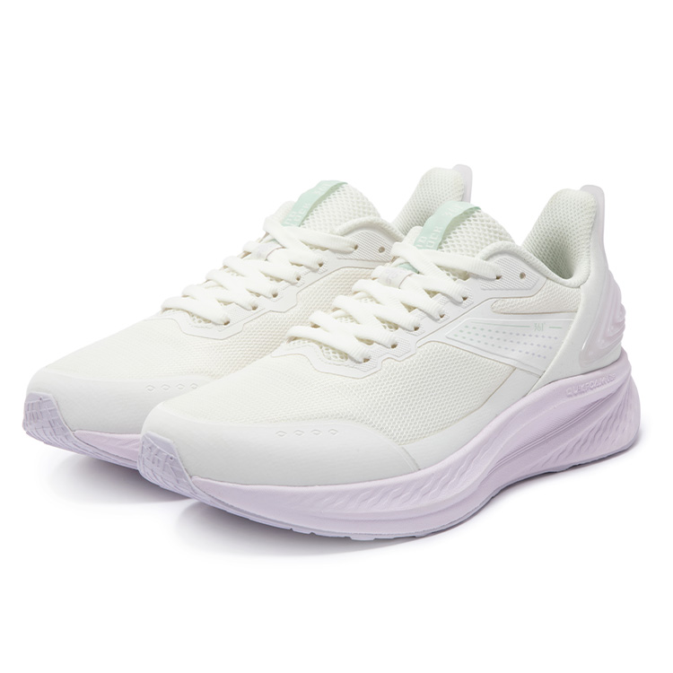 361° Slip Resistant Abrasion Resistant Low top Running Shoes Women’s White Purple