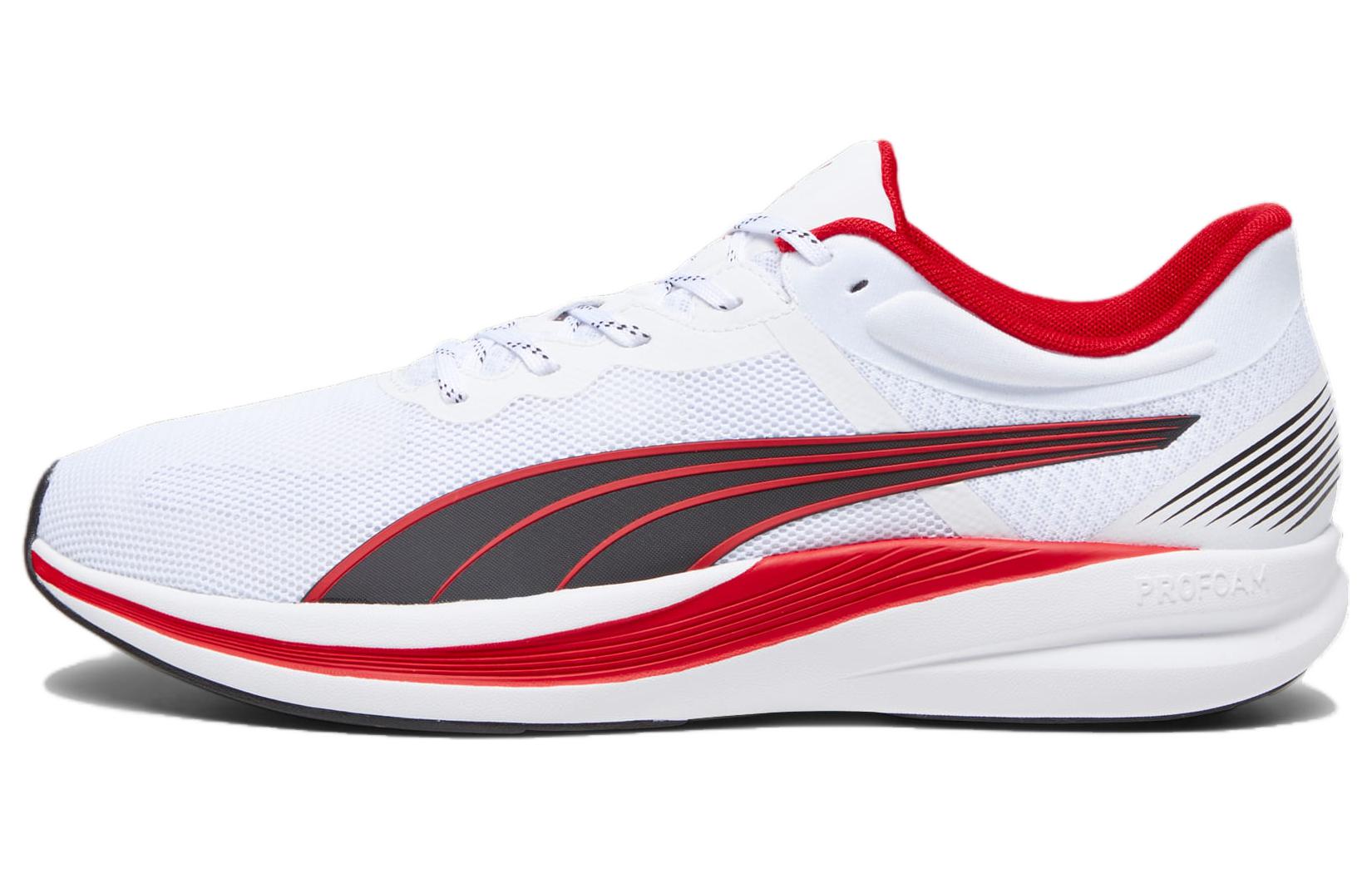 PUMA Redeem Profoam Cushioning Low top Running Shoes Unisex White Red