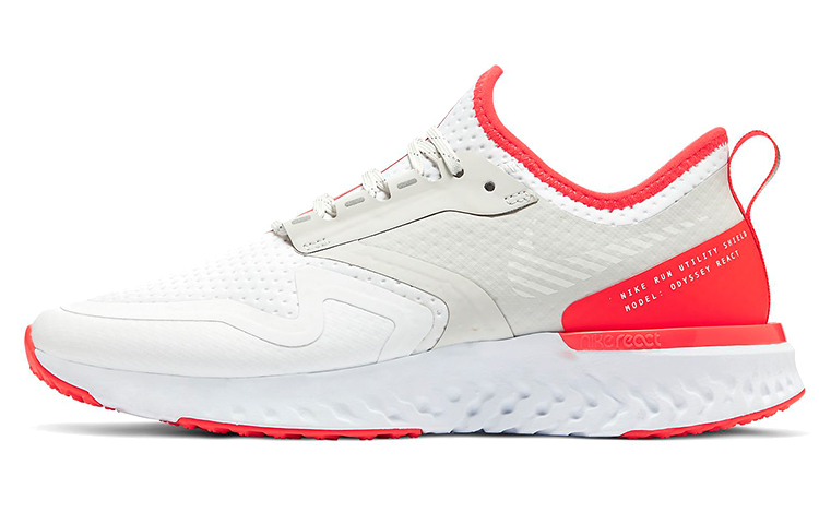 Nike Odyssey React 2 Shield White Laser Crimson Women's