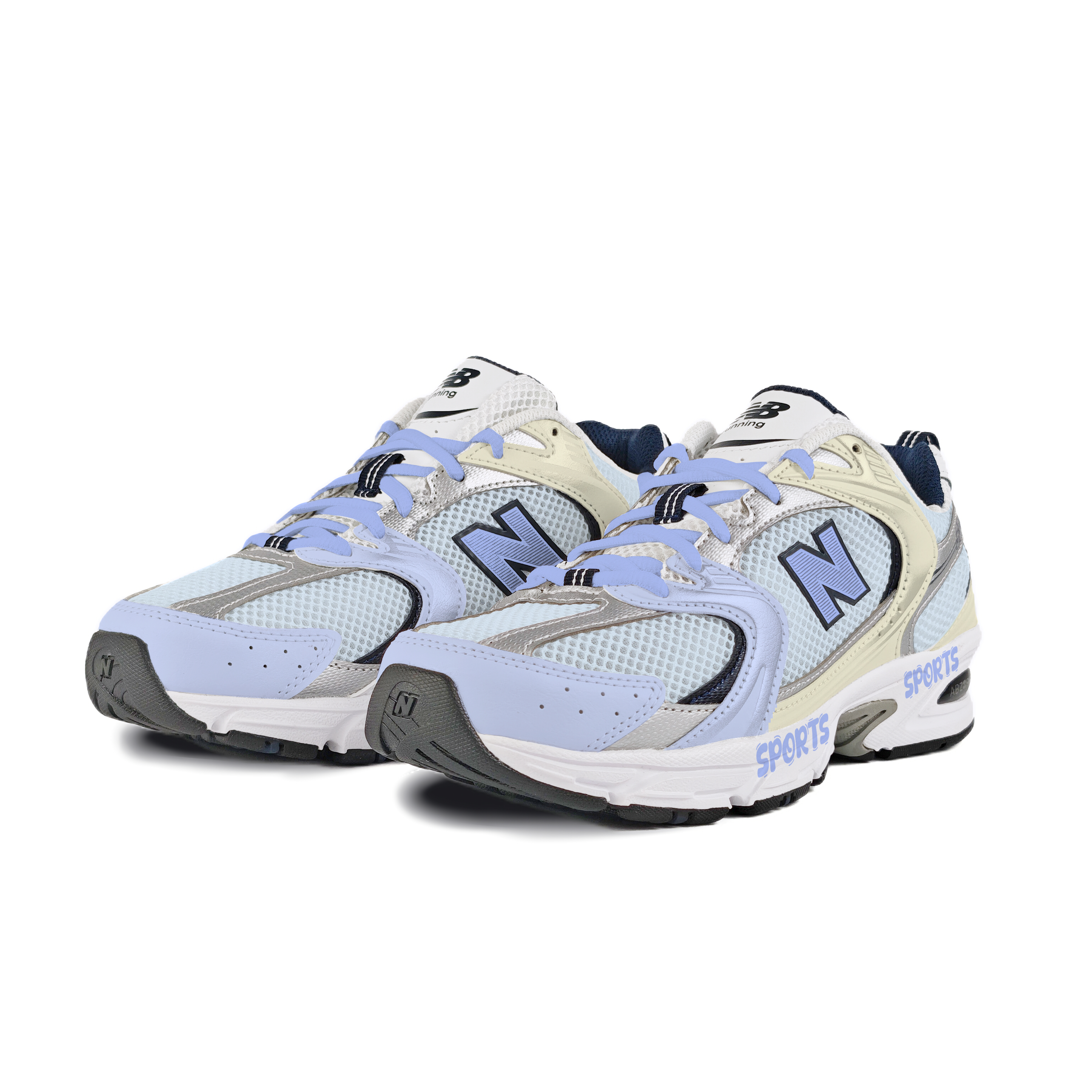 New Balance NB 530 Abrasion Resistant Low top Running Shoes Unisex Yellow Blue