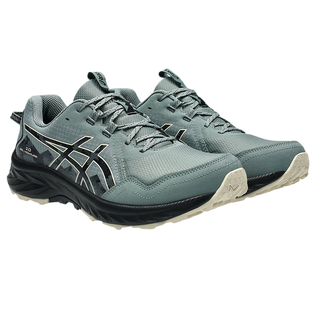 Asics GEL VENTURE 10 Cushioning Low top Running Shoes Men’s Gray Green