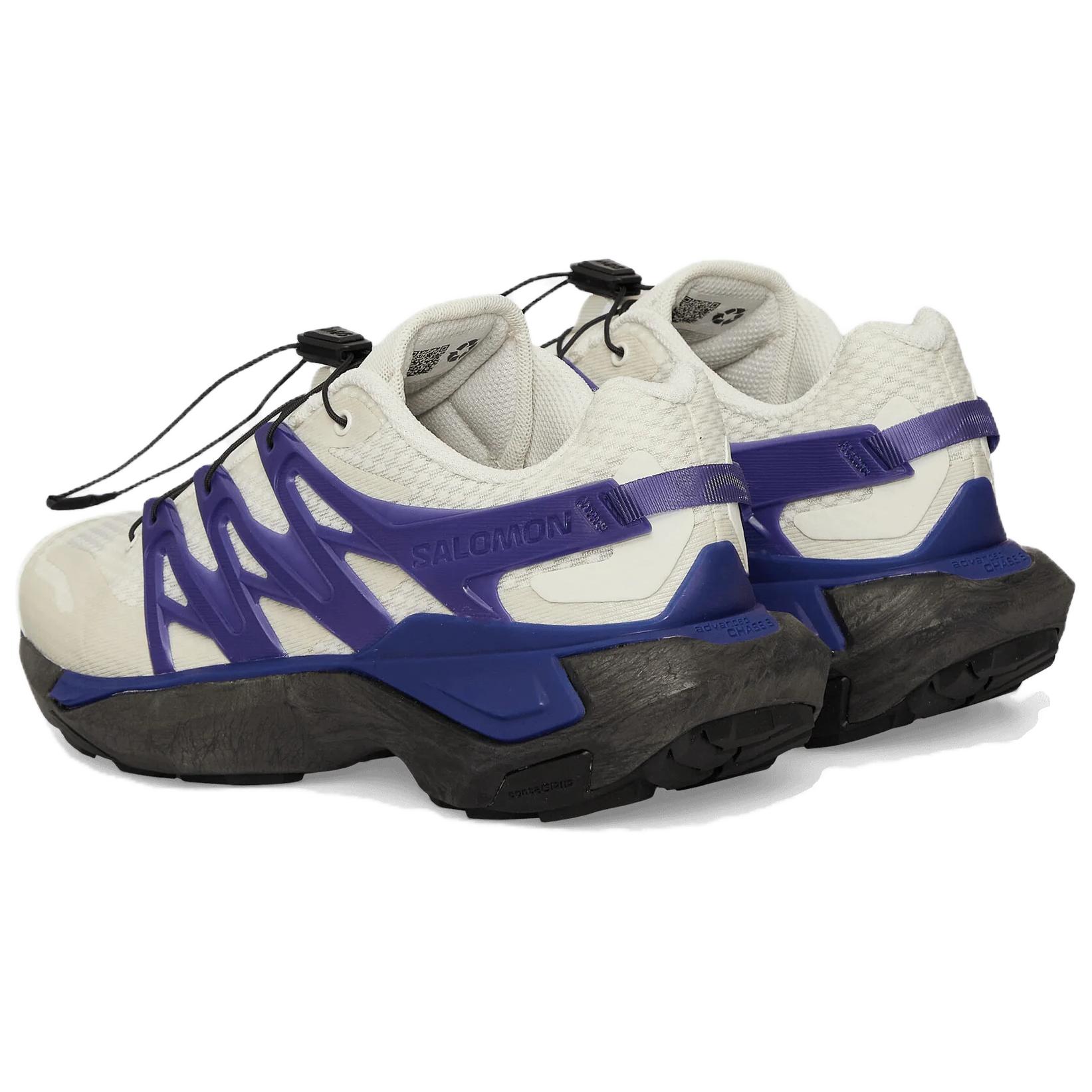 SALOMON XT PU.RE ADVANCED Comfortable And Lightweight Breathable Low top Running Shoes Unisex White Purple