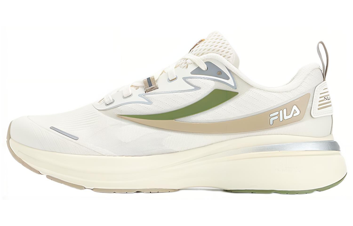 FILA NUVOLE Fabric Low top Running Shoes Men's Micro White