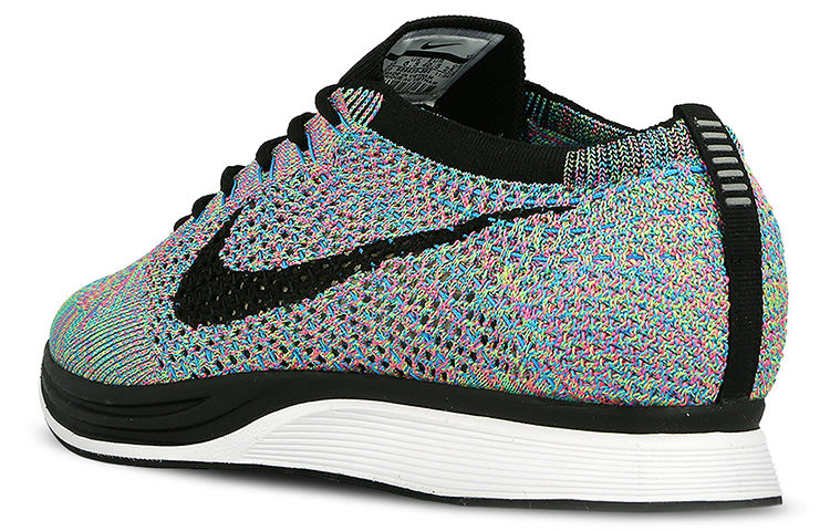 Кроссовки Nike Multi-Color 2.0 Flyknit Racer 2015/2017 (сине-розово-черные) — фото 3