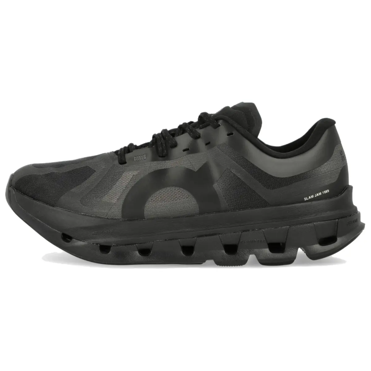 On x Slam Jam Cloudflow 5 Breathable Low top Casual Running Shoes Men's Black Gray