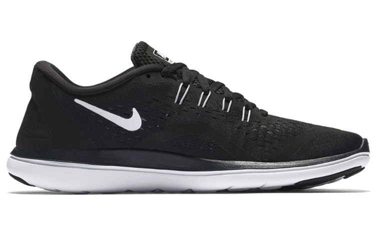 Женские кроссовки Nike Flex 2017 RN BLACK ANTHRACITE (черно-белые) — фото 2