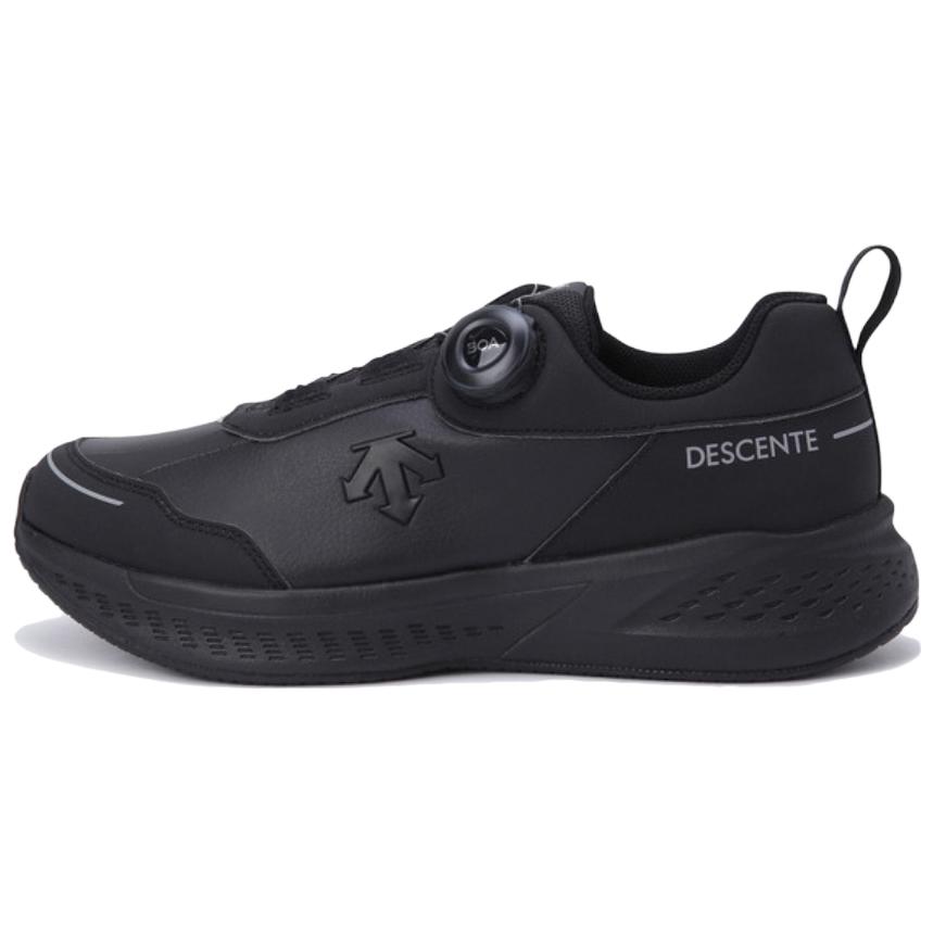 DESCENTE Slip Resistant Low top Running Shoes Unisex Black