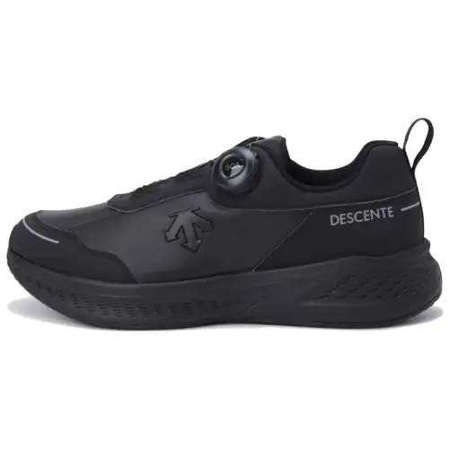DESCENTE Slip Resistant Low top Running Shoes Unisex Black