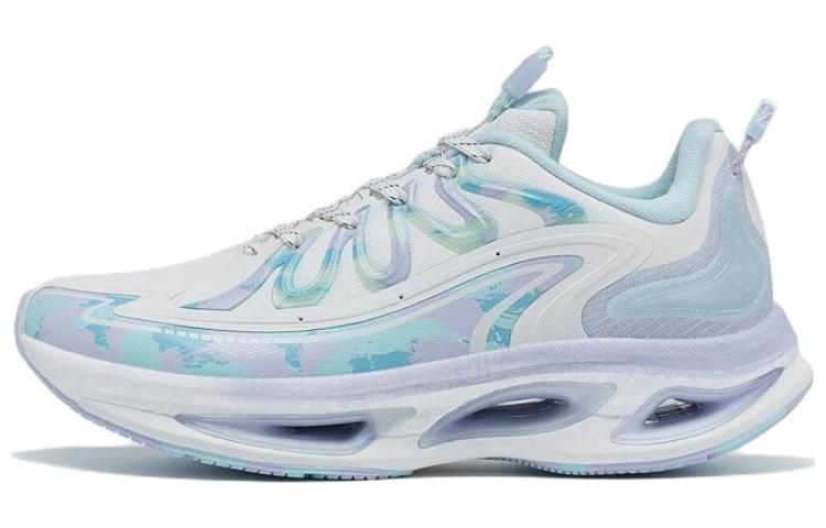 XTEP Wind & Fire 26th Generation Running Shoes Women’s Low Top Sail White/Light Dusk Blue/Purple