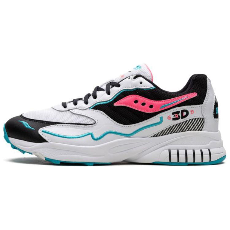 saucony 3D Grid Hurricane ‘White Black Pink’