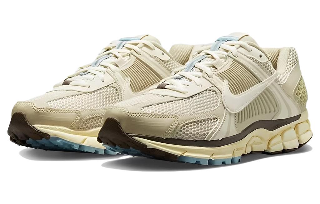 Женские кроссовки Nike Air Zoom Vomero 5 (бежево-синие) — фото 2