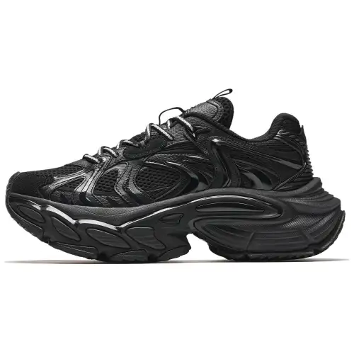 Anta Star Moon 3 Slip Resistant, Abrasion Resistant, Height Increasing Low top Chunky Sneakers Men's Black