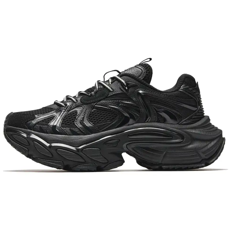 Anta Star Moon 3 Slip Resistant, Abrasion Resistant, Height Increasing Low top Chunky Sneakers Men's Black