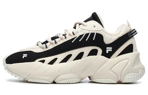 FILA Ade Synthetic Leather, Textile Low top Chunky Sneakers Women's Land Vermilion