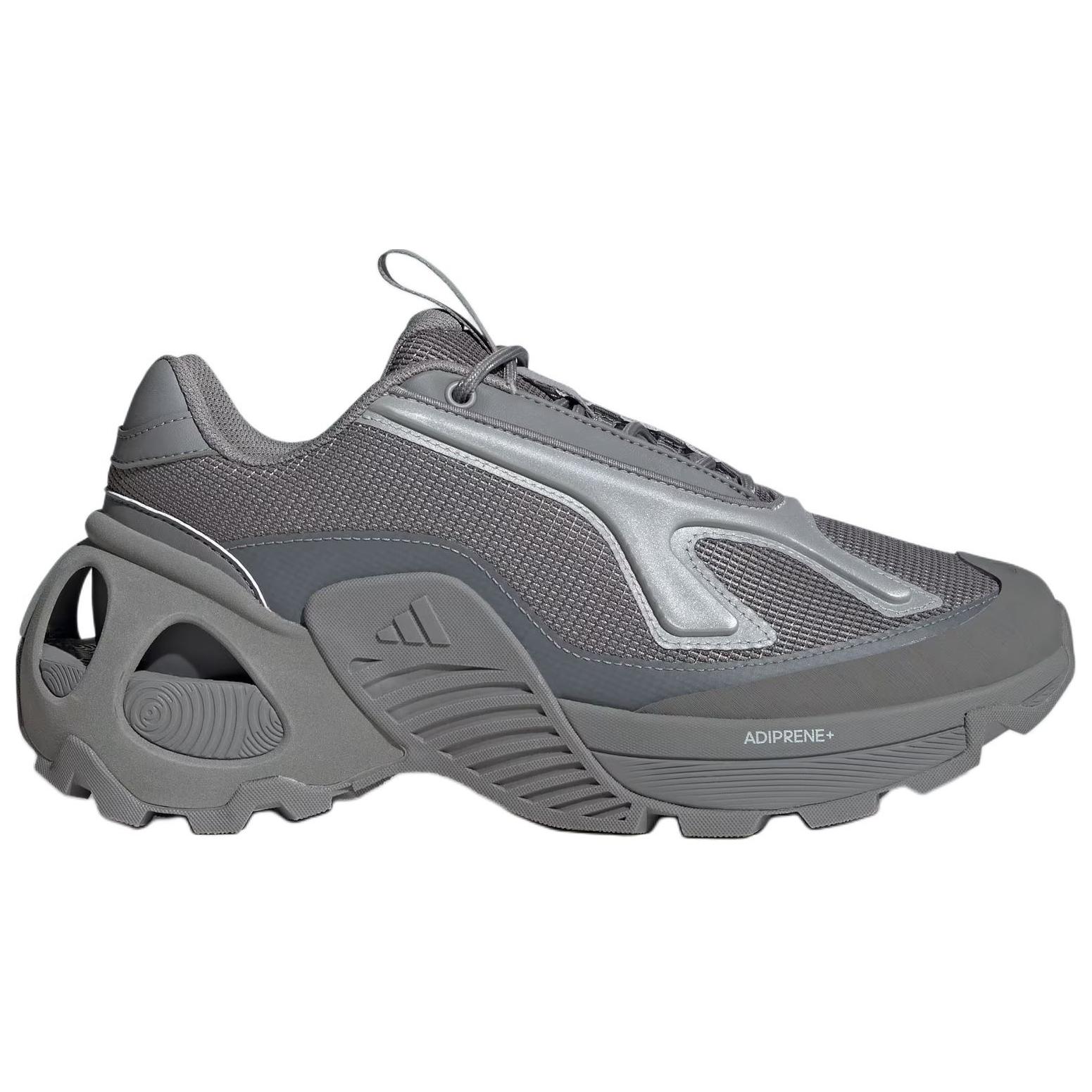 Adidas Wonder Runner Slip Resistant Abrasion Resistant Low top Casual Running Shoes Unisex Gray Silver