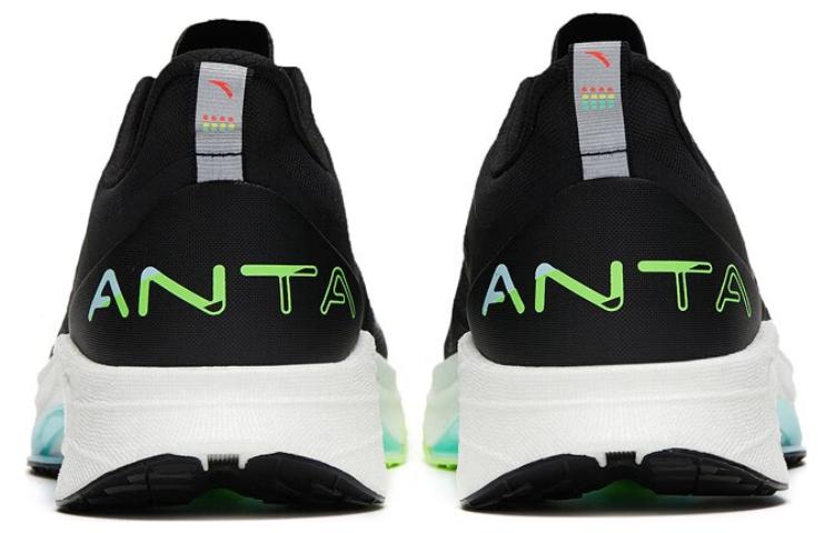 Anta MACH 3.0 Versatile Mesh Slip Resistant Abrasion Resistant Low top Running Shoes Men’s Black Green