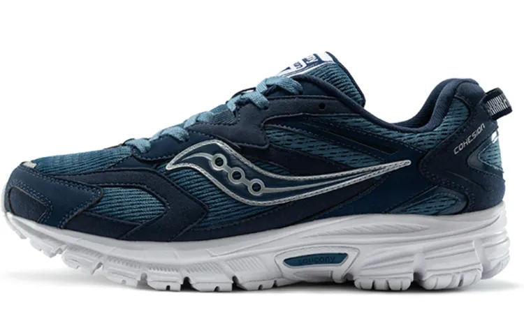 Saucony Cohesion 9 Retro Sports Low top Running Shoes Men's Blue White