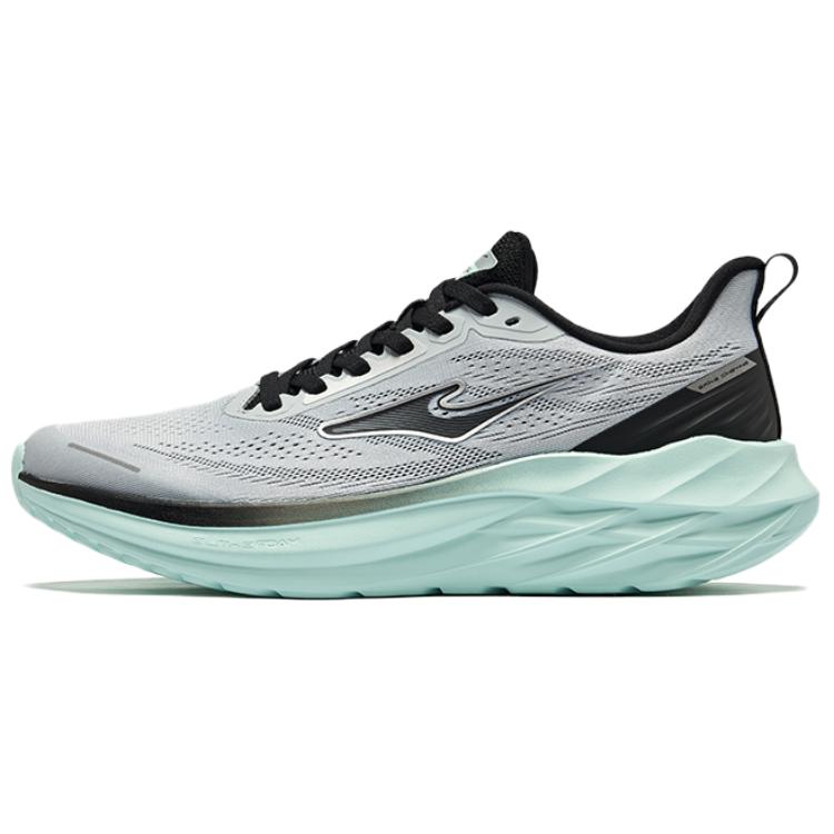 Erke Slip Resistant Abrasion Resistant Slip Resistant Abrasion Resistant Low top Casual Running Shoes Men’s Gray Black