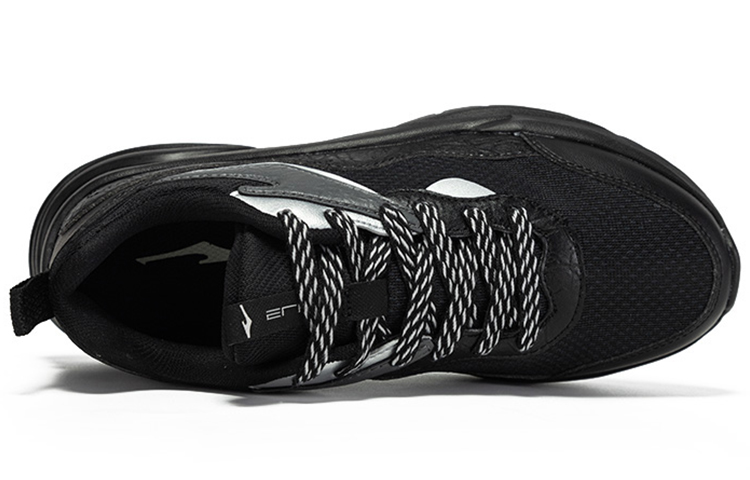 Erke Mesh Cushioning Breathable Cushioning Breathable Running Shoes Women’s Black Silver