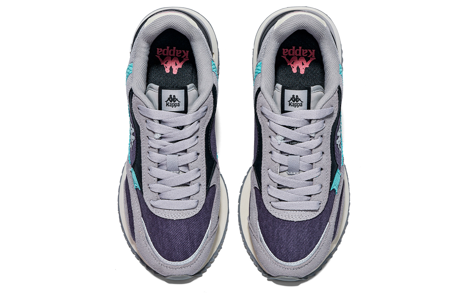 Kappa Slip Resistant Abrasion Resistant Low top Running Shoes Women’s Purple Gray Blue