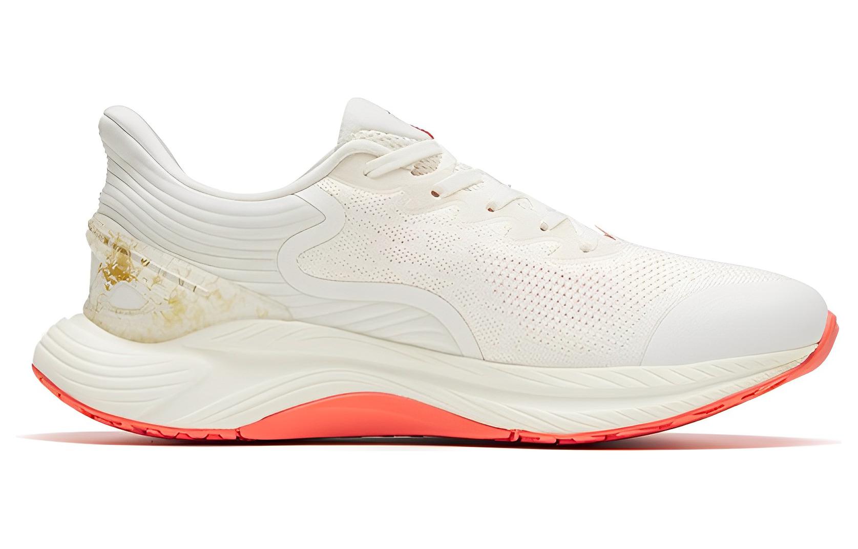 Anta Gen 3.0 Comfortable Cushioning Slip Resistant Abrasion Resistant Low top Running Shoes Men’s White Red