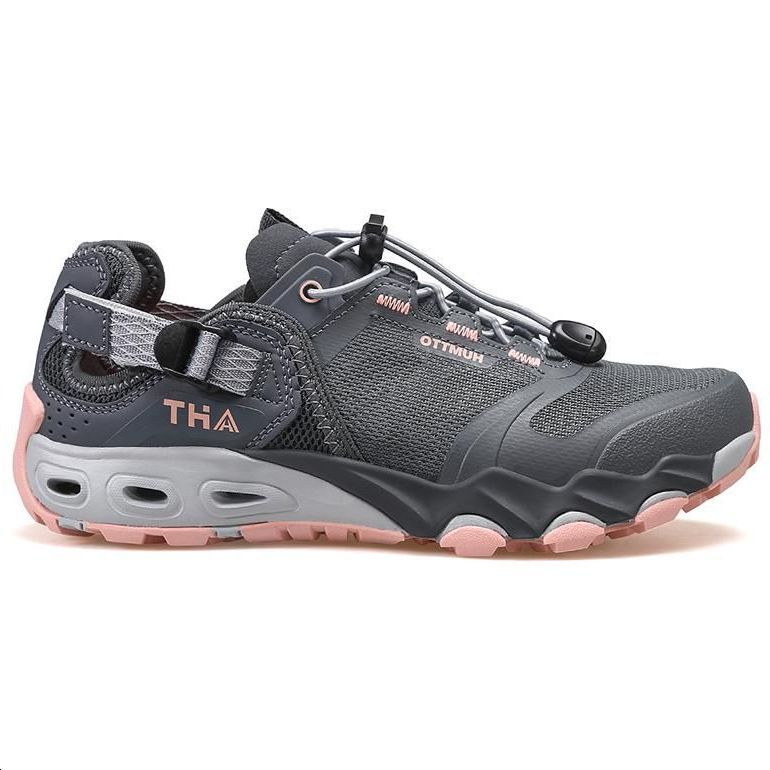 HUMTTO Comfortable Slip Resistant Slip Resistant Outdoor Shoes Women’s Gray Pink