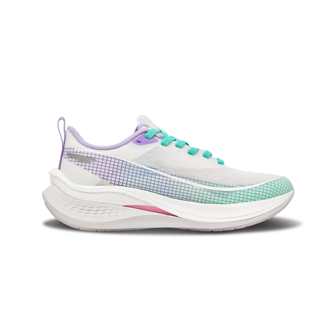 Li Ning Red Hare 7 Pro Cushioning Slip Resistant Abrasion Resistant Low top Running Shoes Unisex White Purple Cyan