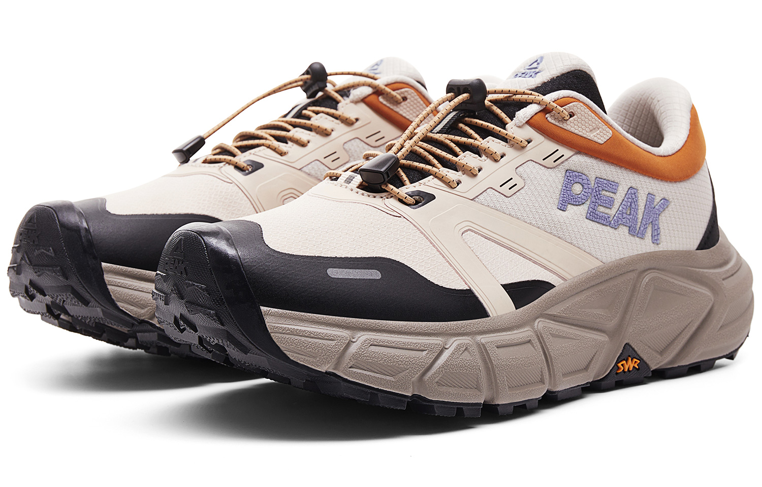 PEAK Cushioning Coverage Rebound Abrasion Resistant Breathable Slip Resistant Low top Running Shoes Men’s Black Khaki