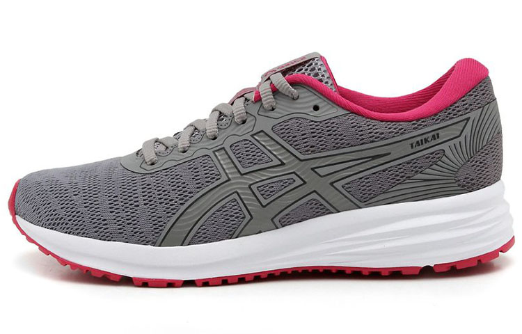 Asics Taikai Comfortable Low top Running Shoes Women's Gray Pink