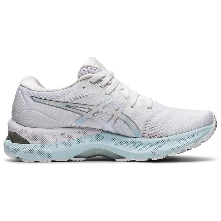 Женские кроссовки ASICS (белый / серебристый) — фото 2