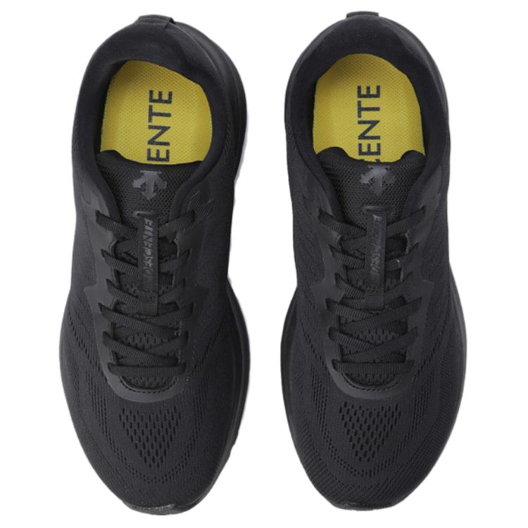DESCENTE Slip Resistant Abrasion Resistant Low top Running Shoes Unisex Black