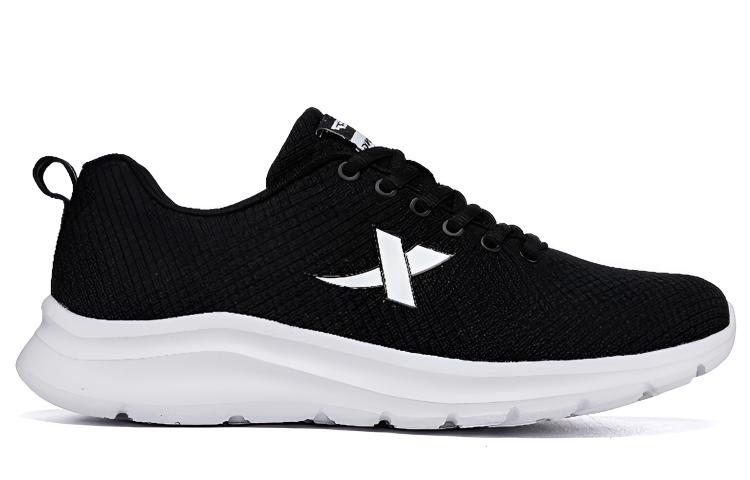 XTEP Slip Resistant, Abrasion Resistant, Breathable, Lightweight Low top Running Shoes Women’s Black White