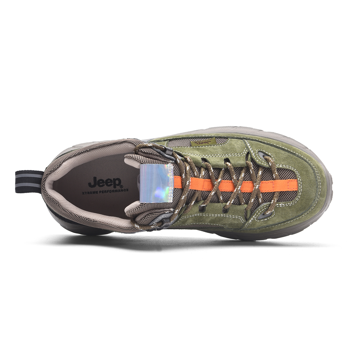 Jeep Textile, Pigskin Comfortable Round Toe Abrasion Resistant Breathable Low top Outdoor Shoes Men’s