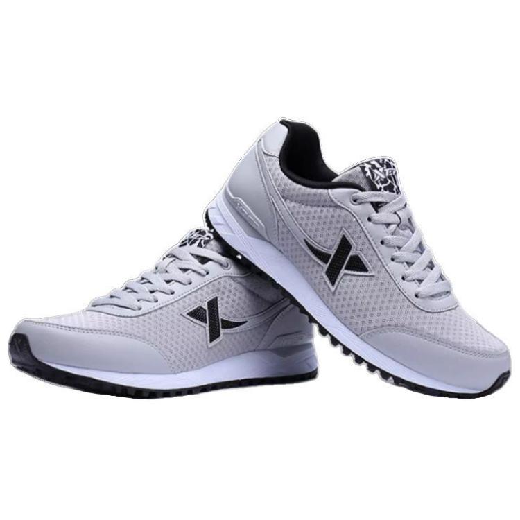 XTEP Abrasion Resistant Breathable Low top Running Shoes Men’s Gray Black