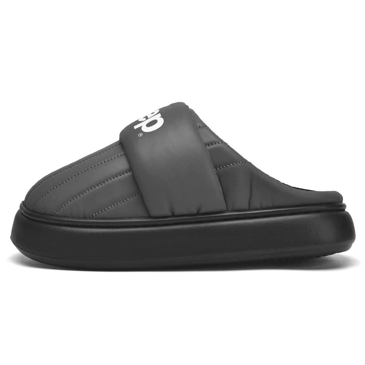 Jeep Microfiber Leather Closed Toe Slippers Men's Dark Blue