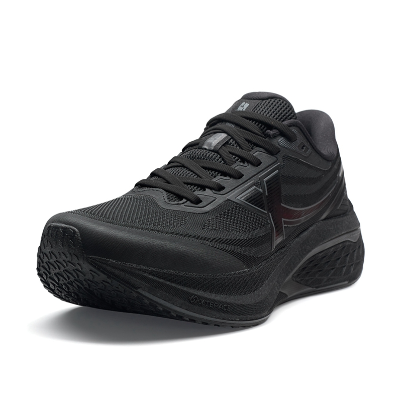 XTEP 5 Speed 3 Slip Resistant Lightweight Non slip Lightweight Low top Casual Running Shoes Men’s Black